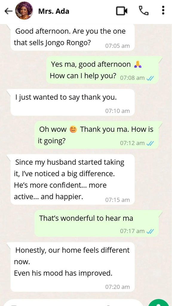 Customer WhatsApp Review #1